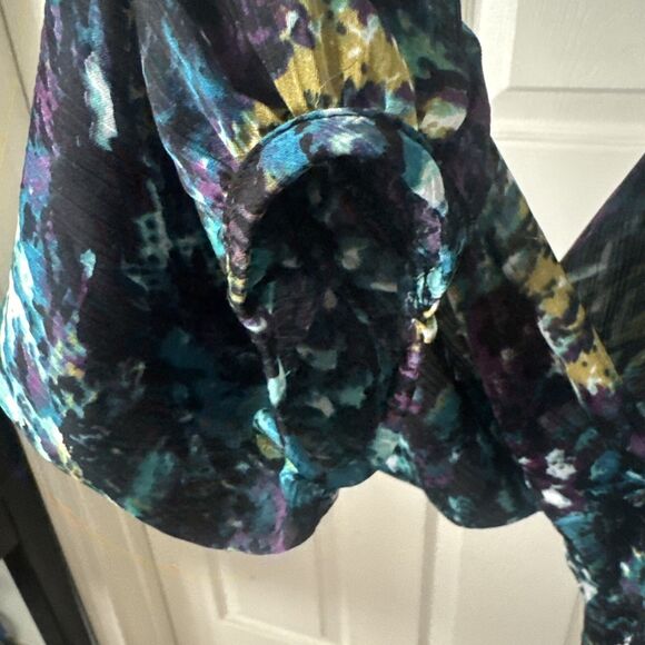 Fashion Bug Plus Size 3X Peplum Top Rhinestones Whimsigoth Fairycore Grunge Goth - Picture 7 of 14